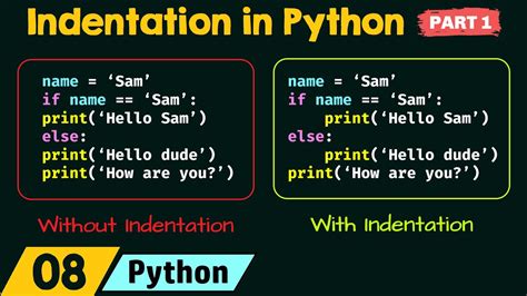 Indentation in Python (Part 1) - YouTube