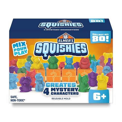 Elmer’s Squishies Kids’ Activity Kit, DIY Squishy Toy Kit Creates 4 ...