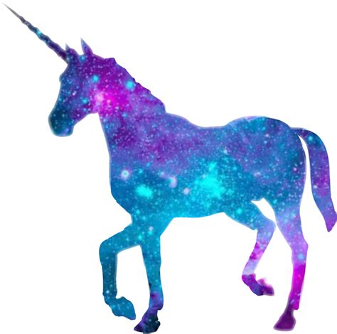 Download A Galaxy Unicorn Sticker - Black Unicorn PNG Image with No Background - PNGkey.com