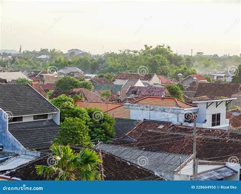 City view on the rooftop stock photo. Image of suburb - 228604950