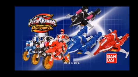 UK Bandai Power Rangers Operation Overdrive Toy commercials - YouTube