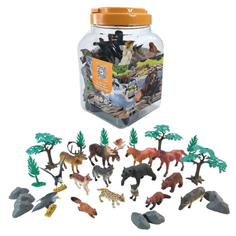 Wenno Play Set 30/Pkg-North America Animals | Michaels