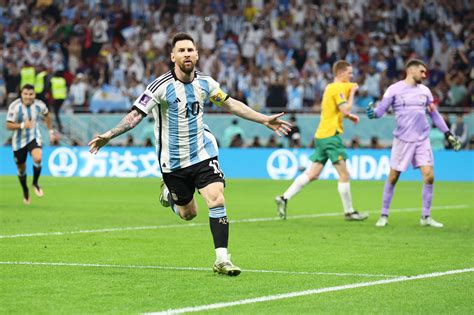 World Cup: Lionel Messi nets first knockout-stage goal in Argentina win