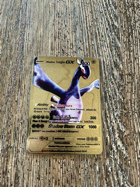 Mavin | Shadow Lugia GX- Gold Metal Lugia Pokemon Card