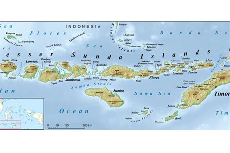 Kondisi Geografis Pulau Bali Dan Nusa Tenggara Berdasarkan Peta Luas ...