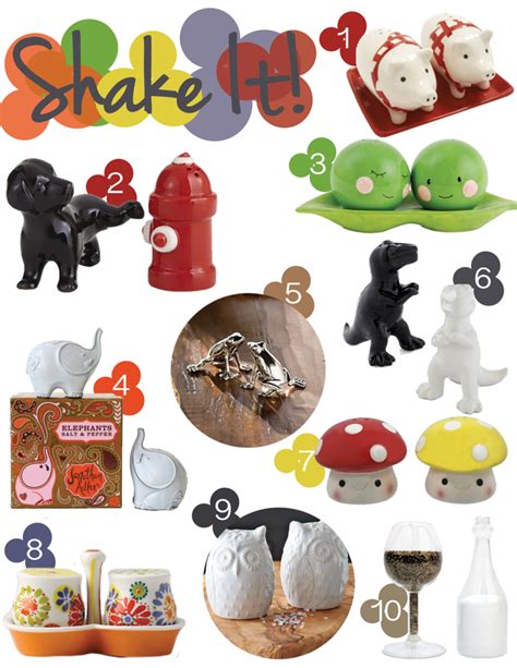 10 Funky Salt and Pepper Shakers