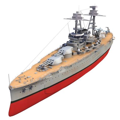 BB 36 USS Nevada 1941 3D Model LWO LW LWS - CGTrader.com