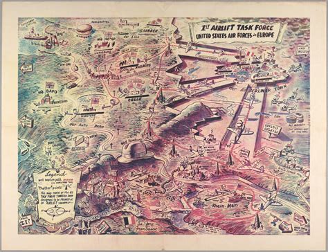 Pictorial Map of the Berlin Airlift (1949) : r/MapPorn