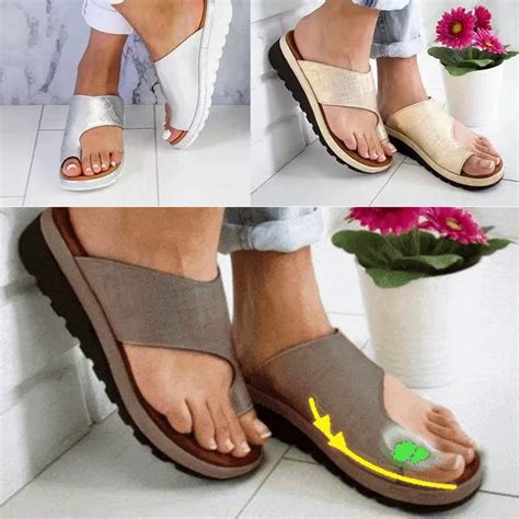 Summer Women Comfy Platform Corrective Sandal Shoes Big Toe Correction ...