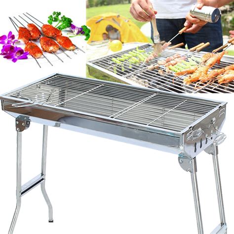 TEMPSA Pliable Barbecue Grille En Acier Inox De Plein Air - Cdiscount ...