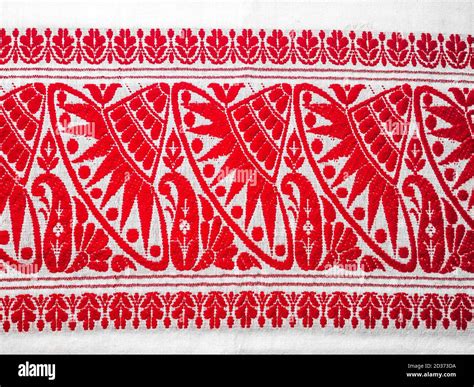 assamese gamosa ( gamusa , gamocha ) textile background ,gamusa pattern ...