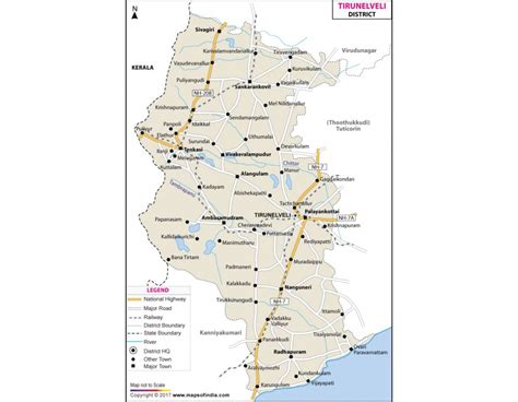 Buy Tirunelveli District Map online