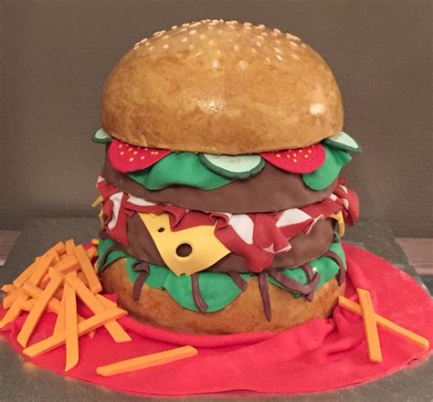 Burger Cake - CakeCentral.com