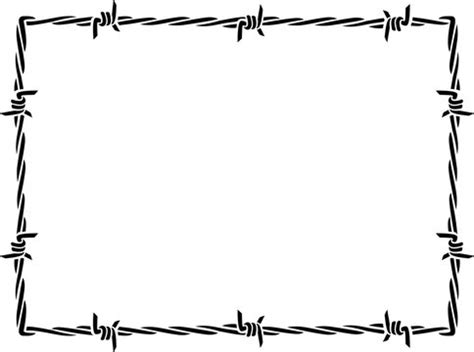 Barbed Wire Clipart Border