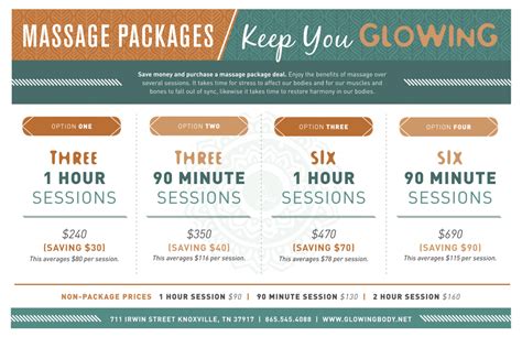 Massage Packages | The Glowing Body