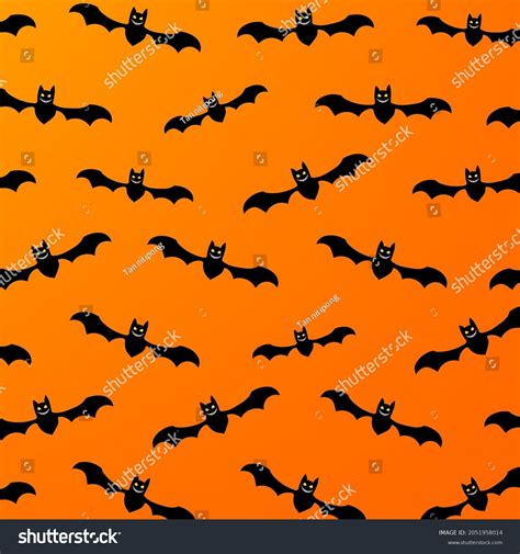 Bat Cartoon Background Halloween Hand Drawn Stock Vector (Royalty Free ...