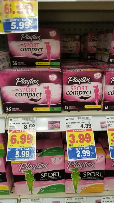 Playtex Sport Compact Tampons just $.99 - Kroger Couponing