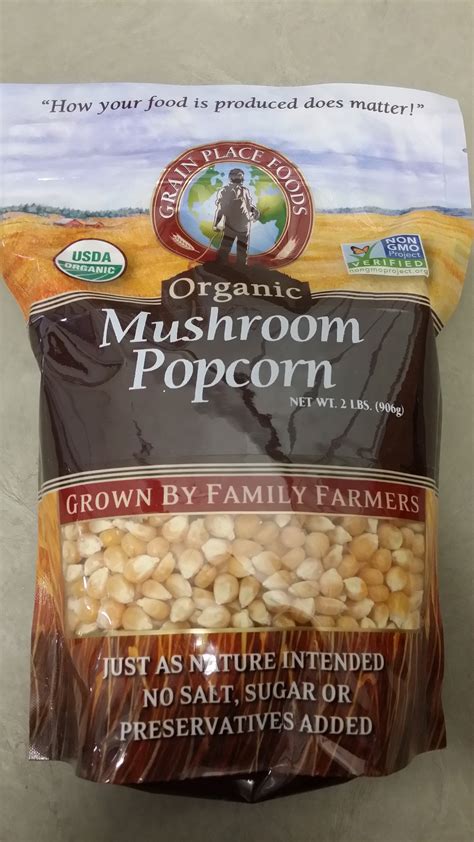 Organic Mushroom Popcorn | Grain Place Foods