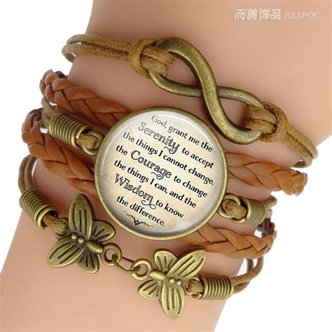 Serenity Prayer Inspirational Quote Jewelry Glass Cabochon Combination ...