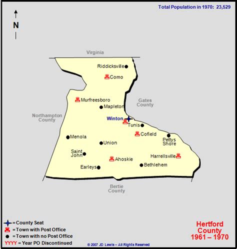 Hertford County, NC - 1961 to 1970