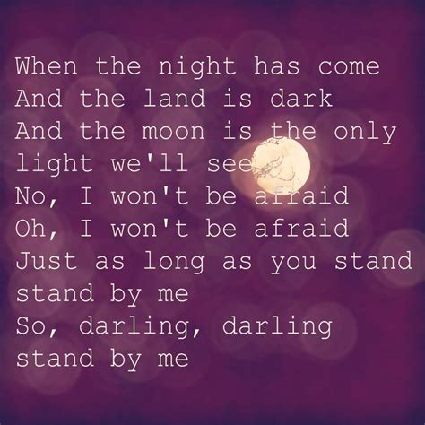 Stand By Me - Ben E King | Lyric Quotes