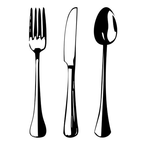 Knife And Fork Silhouette - ClipArt Best