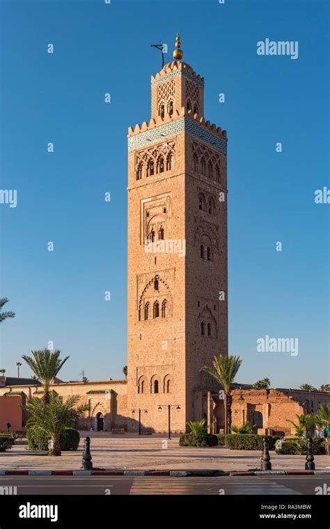 Minaret of Koutoubia Mosque, Marrakech, Morocco Stock Photo - Alamy