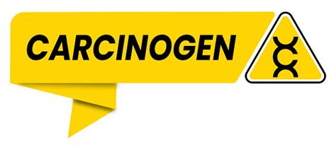 Carcinogen Sign Icon Sticker Label Vector Illustration Stock ...