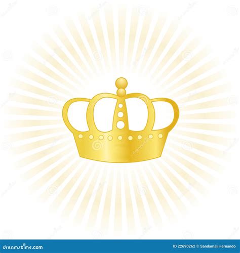 Gold crown company logo stock vector. Illustration of artistic - 22690262