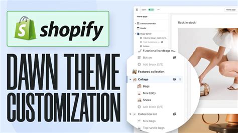 Shopify Dawn Theme Customization (2024) Dawn Theme Design Tutorial - YouTube