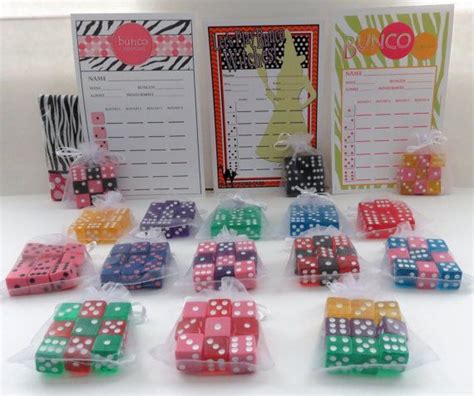 Custom Bag of 9 Bunco Party Dice-choose Your Colors...great - Etsy ...