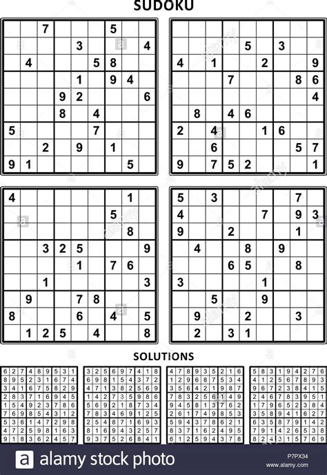 Printable Sudoku Puzzles 4 Per Page - Sudoku Printable