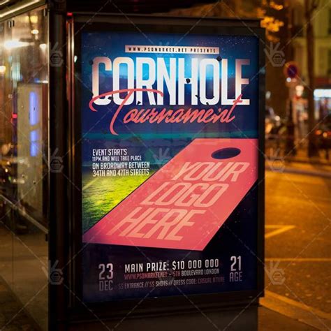 Download Cornhole Tournament Flyer - PSD Template | PSDmarket