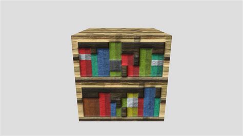 Minecraft Bookshelf - Download Free 3D model by HRalsei [ae8b80e] - Sketchfab