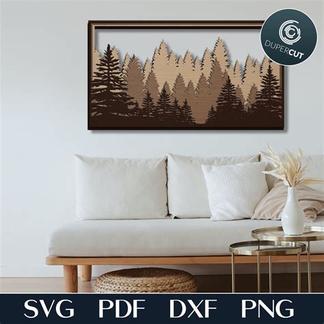 FOREST SCENE - SVG / PDF / DXF – DuperCut