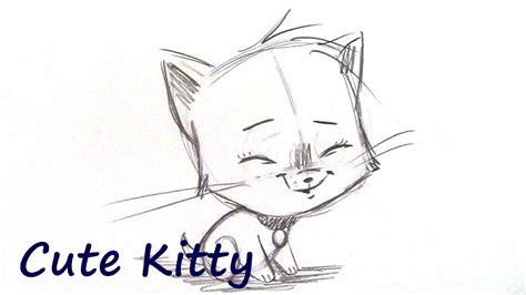 How to Draw a Cute Kitten (Step By Step) - YouTube