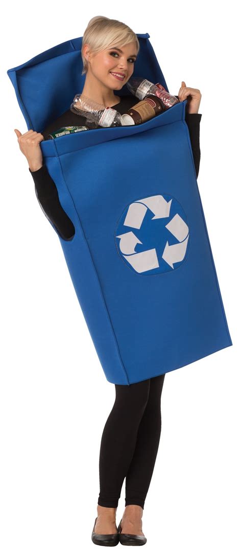 Blue Recycling Trash Bin | Men's Costumes | Rasta Imposta