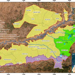 Map of the location of soil samples taken from fields previously ...