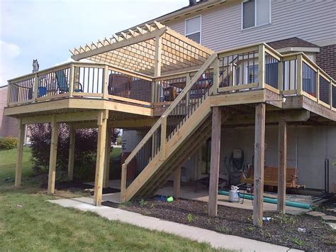 Pinterest | Two Story Deck, Second Story Deck and Deck With Pergola | Second story deck, Decks ...