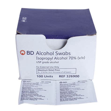 BD Alcohol Swabs 100's Price, Uses, Side Effects, Composition - Apollo ...