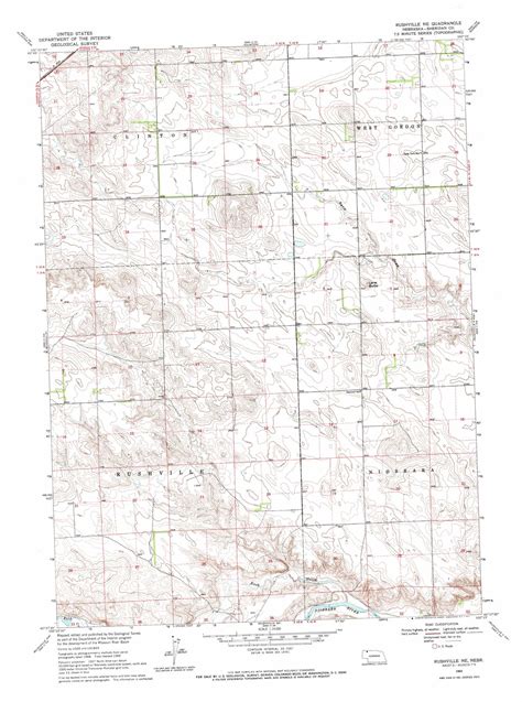 Rushville Ne topographic map, NE - USGS Topo Quad 42102f3