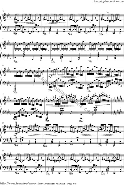 Croatian Rhapsody by Maksim Mrvica(3) Free Piano Sheet Music | Learn ...