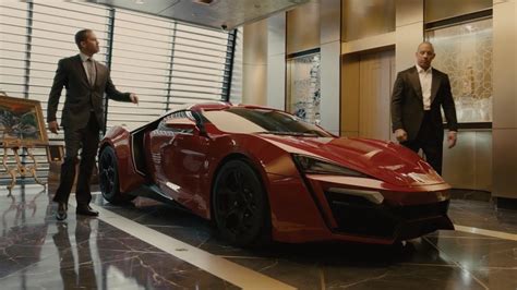 Fast & Furious 7 - Behind the scenes with the Lykan HyperSport - YouTube