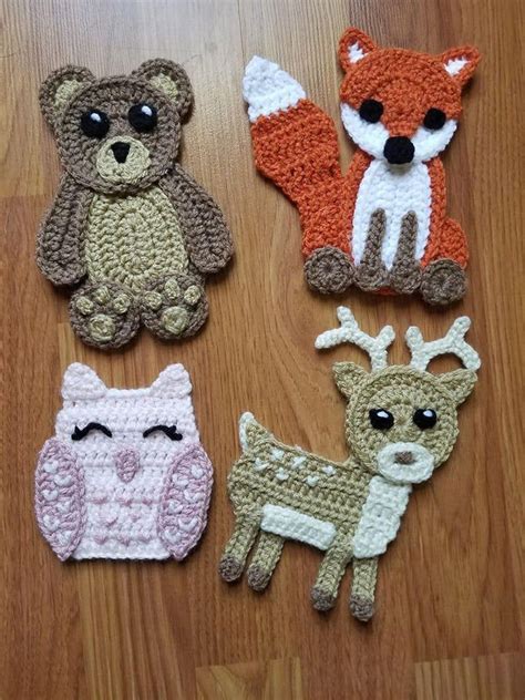 Crochet Animal Appliques - Free Patterns Web These Crochet Animal Appliques Are Very Versatile ...