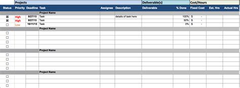 Free Excel Project Management Templates