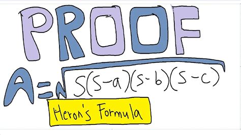 Heron's formula Proof - YouTube