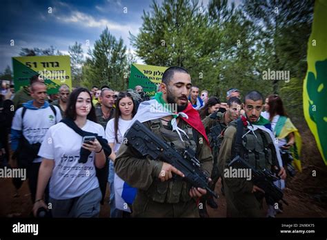 The Golani soldiers and citizens marching in the city of Golani Junction, Israel Stock Photo - Alamy