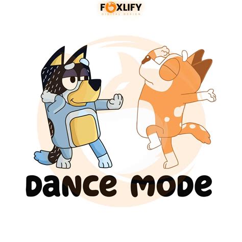 Bluey Dance Mode SVG Bluey Family SVG Graphic Design File