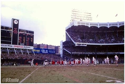 1968 NFL Action In Color At The Old Yankee Stadium ~ STL #Cardinals vs ...