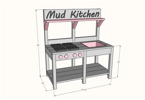 DIY Mud Kitchen Plans | Etsy